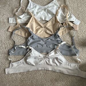 Set of 4- like new nursing bra’s